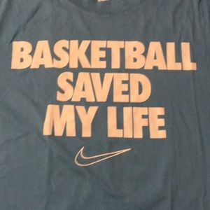 Nike “Basketball Saved My Life” Short Sleeve T-Shirt